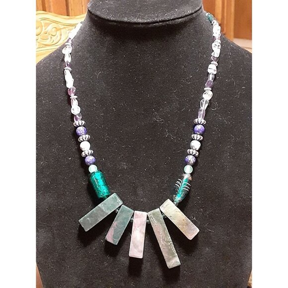 Jasper Gemstone Necklace 20" - Picture 3 of 7